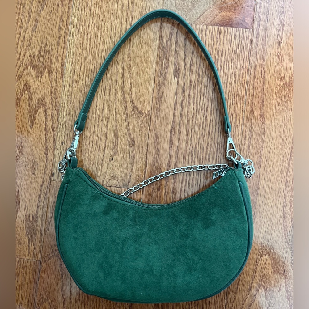 green mini purse